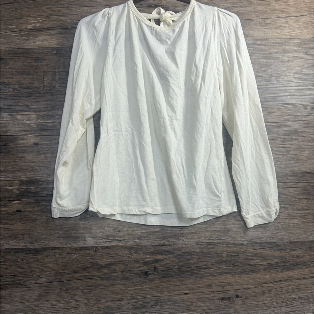 J.‎ Crew White Long Sleeve Blouse